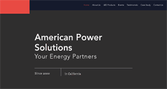 Desktop Screenshot of americanpowersolutions.com