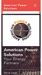 Mobile Screenshot of americanpowersolutions.com